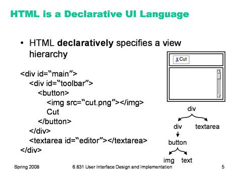Is HTML a declarative language?