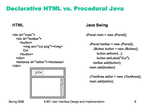 Is HTML declarative or imperative?