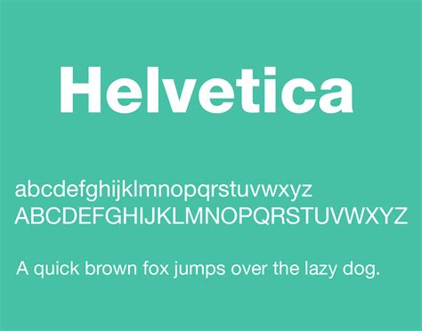 Is Helvetica a free font?