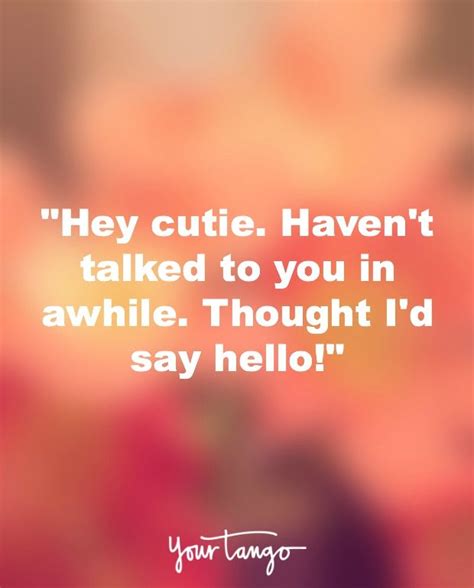 Is Hey you a flirty greeting?