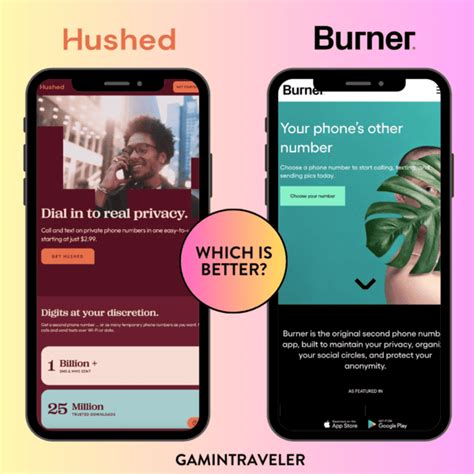 Is Hushed better than burner?