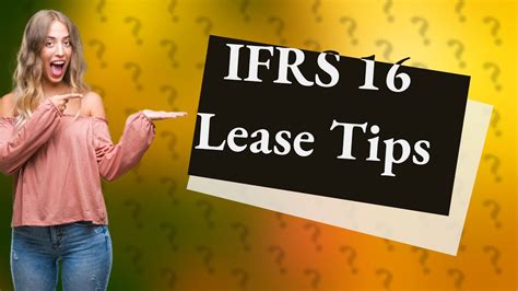 Is IFRS 16 accounting for rent free periods?
