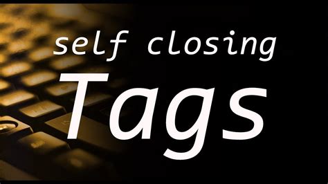 Is IMG a self closing tag?