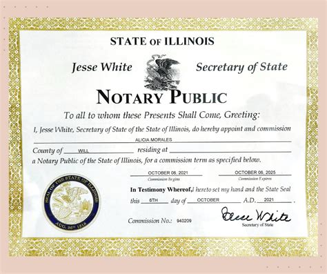 Is Illinois a notary state for titles?