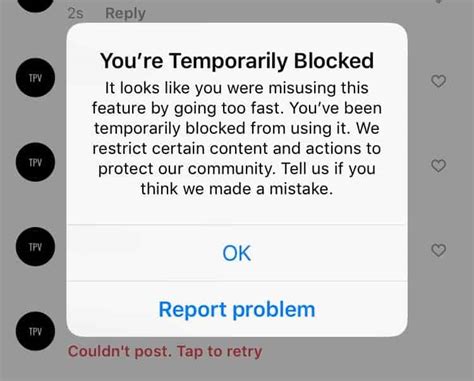 Is Instagram action block temporary?