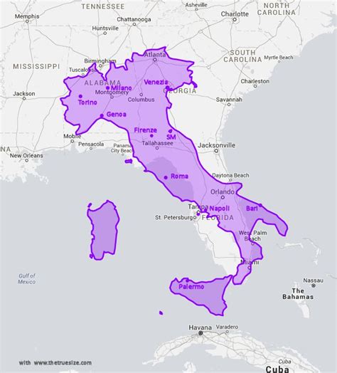 Is Italy or Texas bigger?