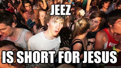 Is Jeez short for Jesus?