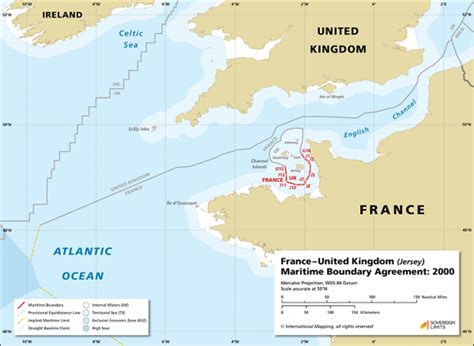 Is Jersey in French waters?