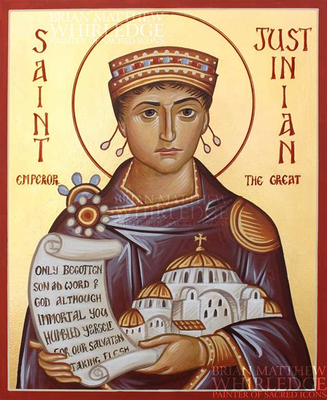 Is Justinian a saint?