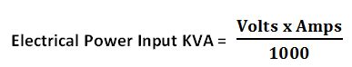 Is KVA the same as kA?