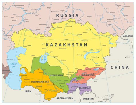 Is Kazakhstan more in Asia Or Europe?