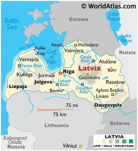 Is Latvia a hot or cold country?