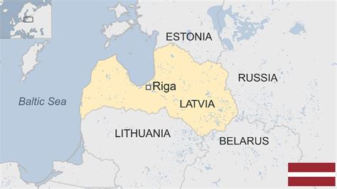 Is Latvia close to Russia?