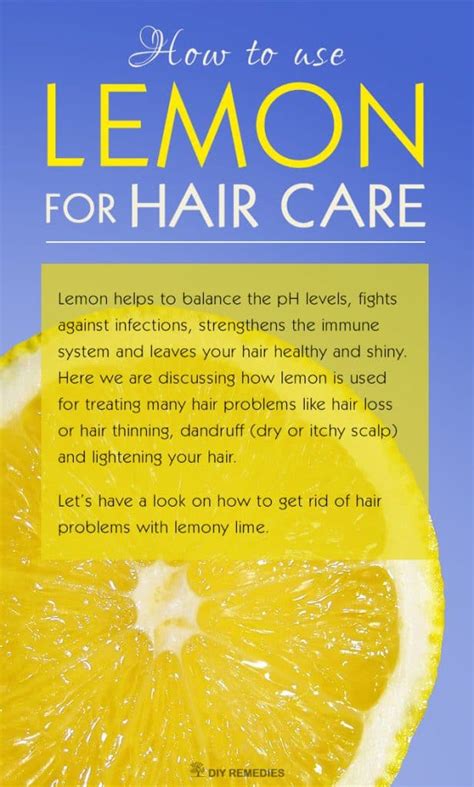 Is Lemon good for hair?