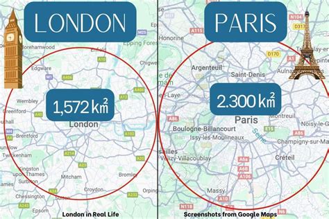 Is London or Paris bigger?