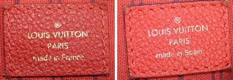 Is Louis Vuitton made in Spain real?