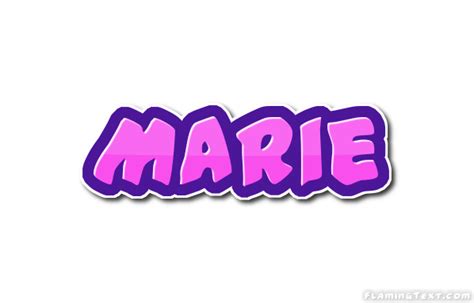 Is Marie a first name?