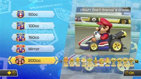 Is Mario Kart 8 online 200cc?