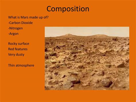 Is Mars made of dust?