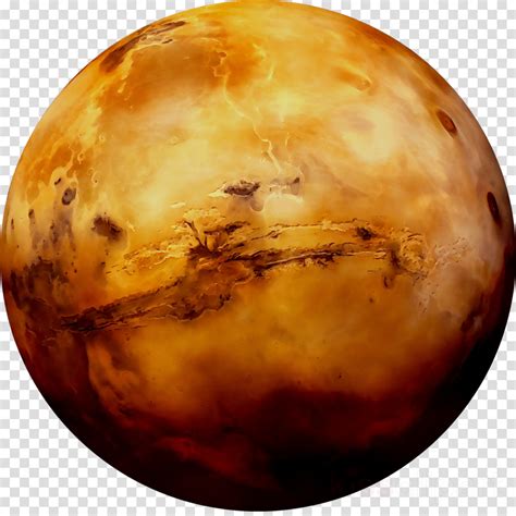 Is Mars yellow transparent?