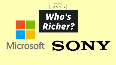 Is Microsoft richer than Sony?