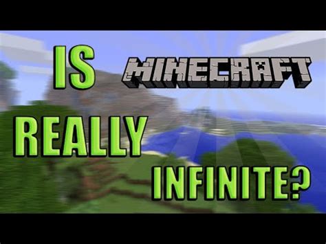Is Minecraft really infinite?