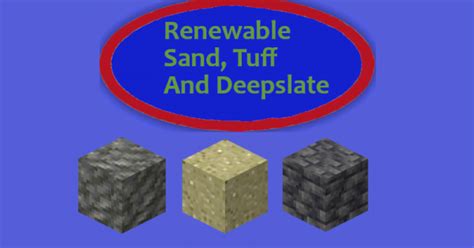 Is Minecraft sand renewable?