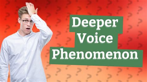 Is My voice deeper than I hear?
