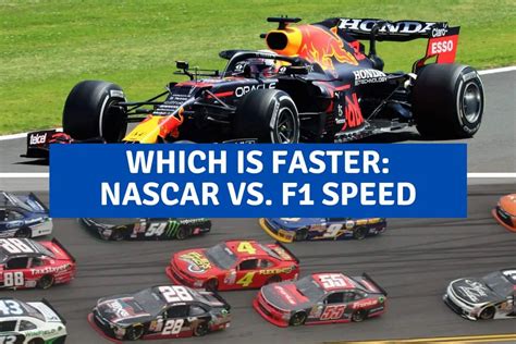 Is NASCAR faster than F1?