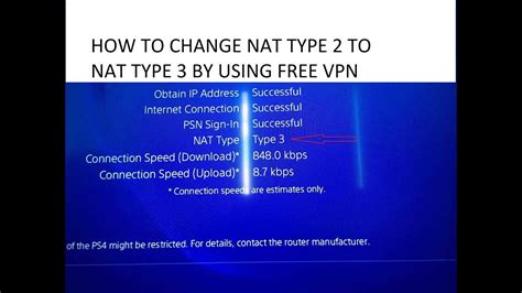 Is NAT Type 3 good for PS4?