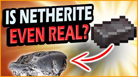 Is Netherite rare in real life?