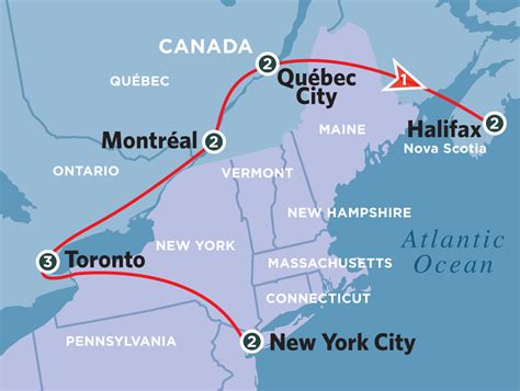 Is New York closer to Toronto or Montreal?