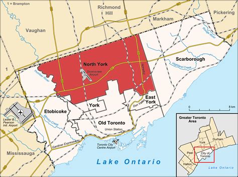 Is North York a suburb of Toronto?