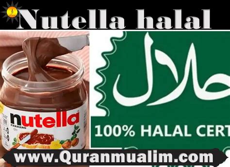 Is Nutella halal in USA?