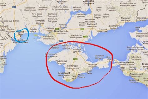 Is Odessa part of Crimea?