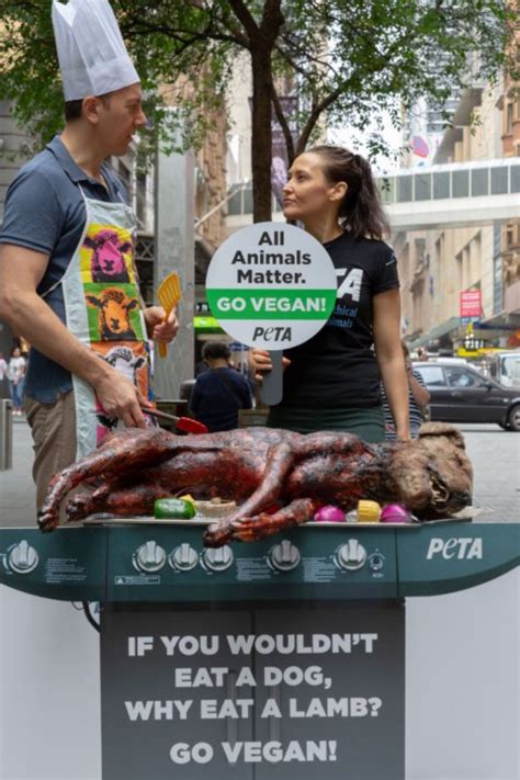 Is PETA against eating meat?