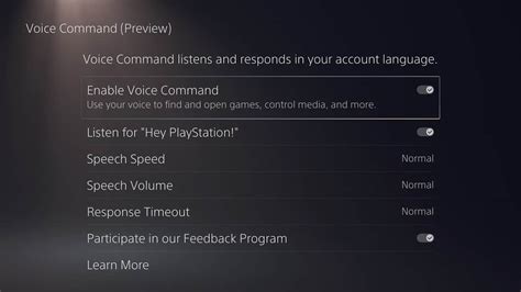 Is PS5 voice activated?