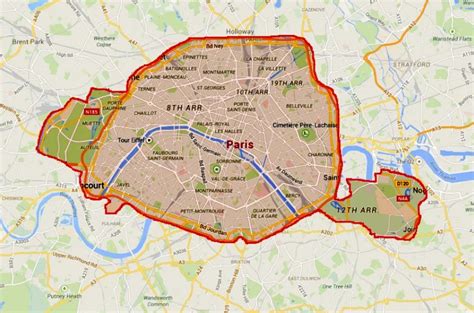 Is Paris bigger than London?