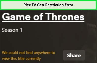 Is Plex geo restricted?