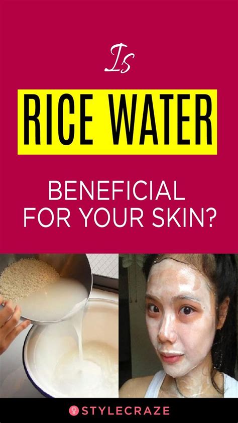 Is Rice water good for your face?