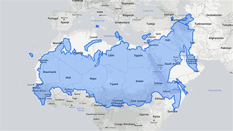 Is Russia as big as it looks like?