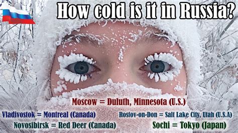 Is Russia colder than USA?