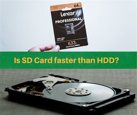 Is SD faster than HDD?