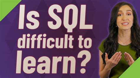 Is SQL hard to master?