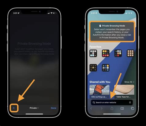 Is Safari private browsing on iPhone?