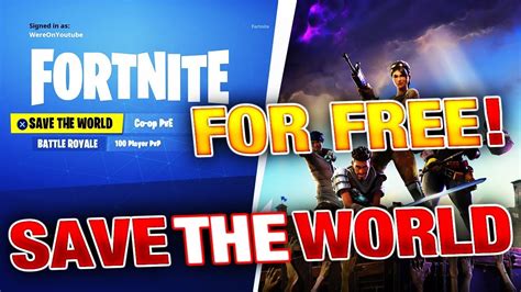 Is Save the World free for everyone?