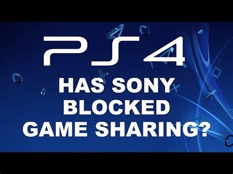 Is Sony against game sharing?