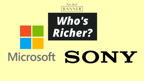 Is Sony richer than Microsoft?