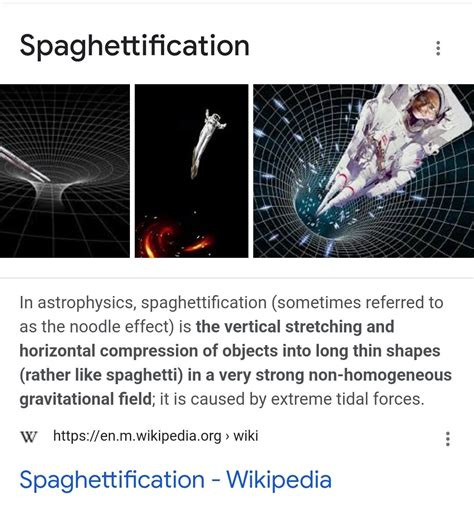 Is Spaghettification a real thing?