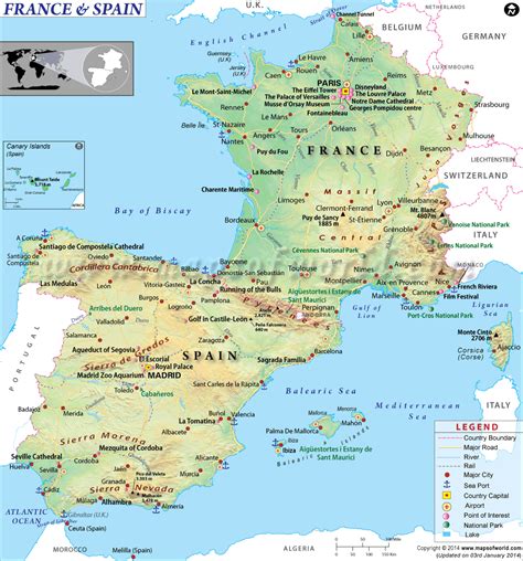 Is Spain or France bigger?